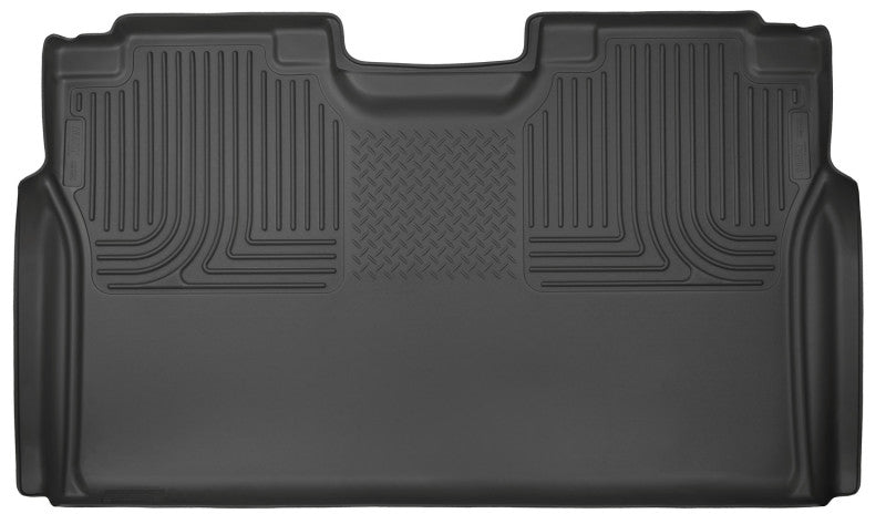 Husky Liners Ford F-150 Lightning SuperCrew Cab WeatherBeater Black 2nd Seat Floor Liner