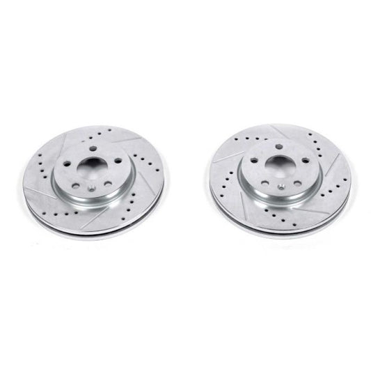 Power Stop 17-23 Chevrolet Bolt EV Front Evolution Drilled & Slotted Rotors - Pair