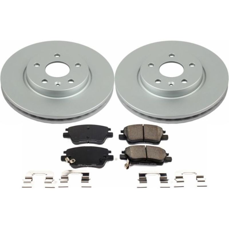Power Stop 17-23 Chevrolet Bolt EV Front Z17 Evolution Geomet Coated Brake Kit