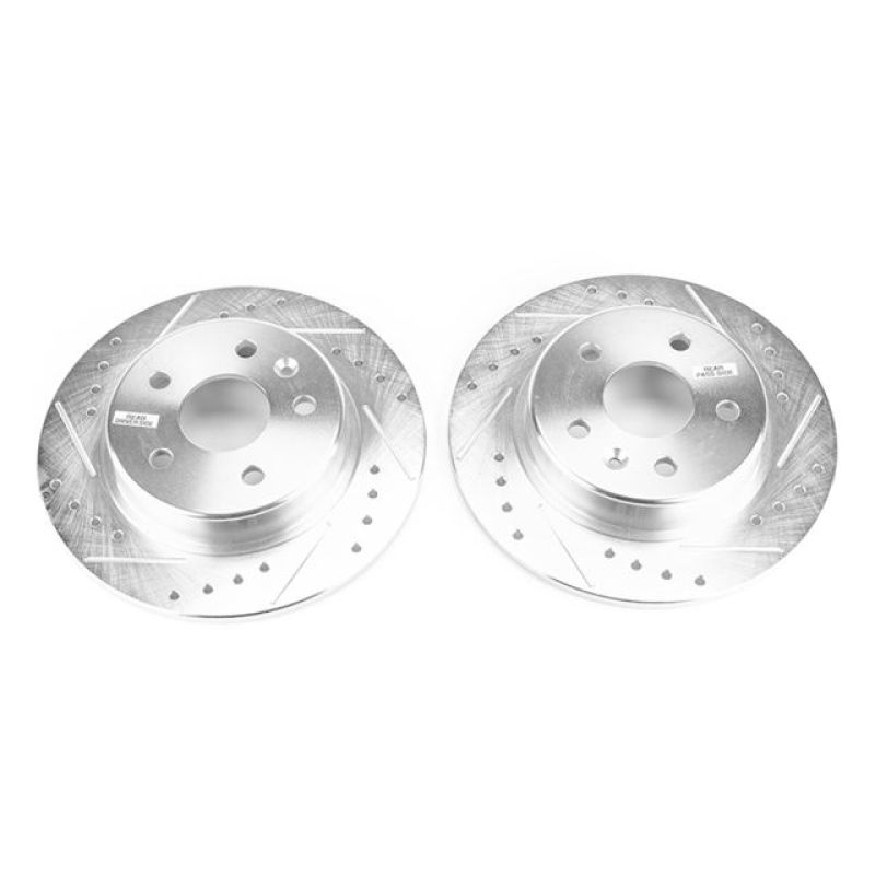 Power Stop 17-23 Chevrolet Bolt EV Rear Evolution Drilled & Slotted Rotors - Pair