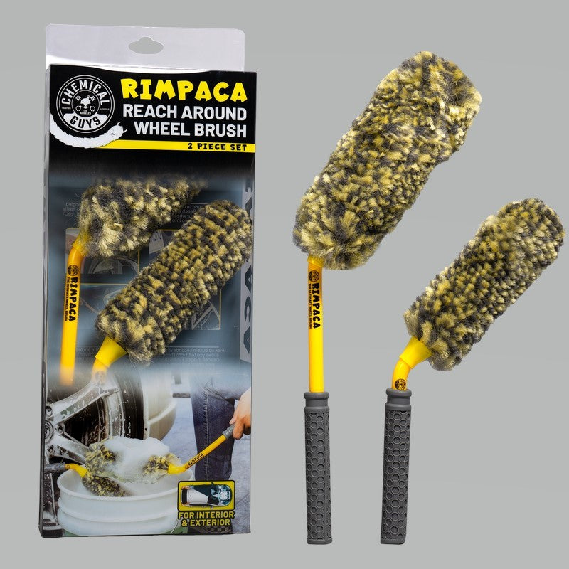 Chemical Guys Rimpaca Reach Around Ultimate Wheel Brush Set - 2 Pcs - Case of 12