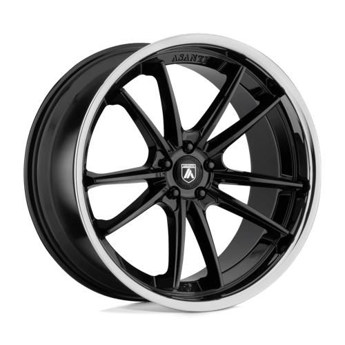 Asanti Black ABL-23 SIGMA GLOSS BLACK W/ CHROME LIP 5X114.3 20X10.5
