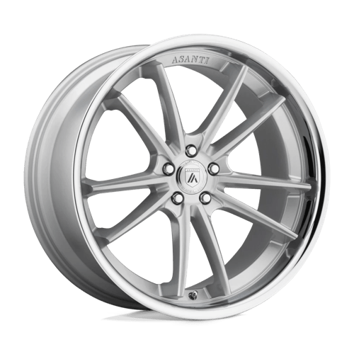 Asanti Black ABL-23 SIGMA BRUSHED SILVER W/ CHROME LIP 5X114.3 20X10.5