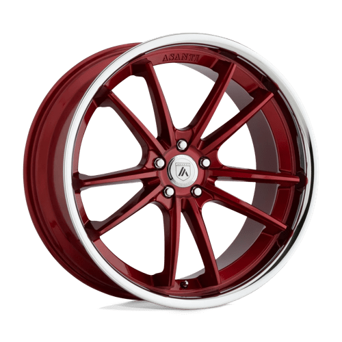 Asanti Black ABL-23 SIGMA CANDY RED W/ CHROME LIP 5X114.3 20X10.5