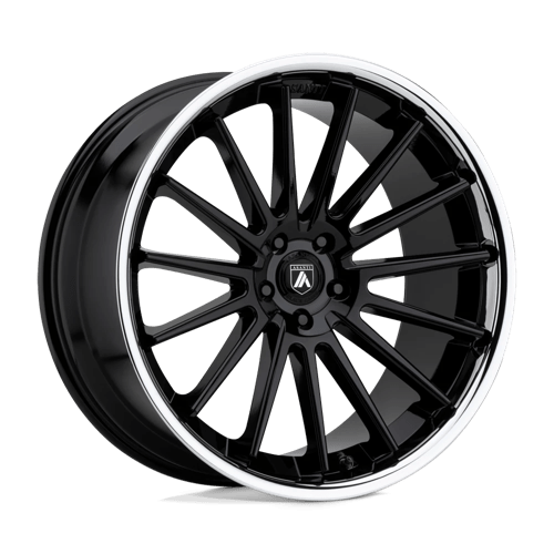 Asanti Black ABL-24 BETA GLOSS BLACK W/ CHROME LIP 5X114.3 20X10.5