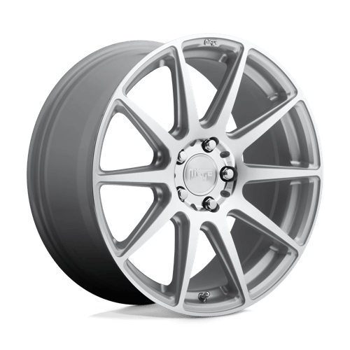 Niche 1PC M146 ESSEN GLOSS SILVER MACHINED 5X114.3 19X8.5
