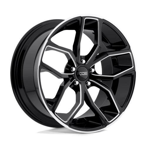 Foose 1PC F150 OUTCAST GLOSS BLACK MILLED 5X114.3 20X10