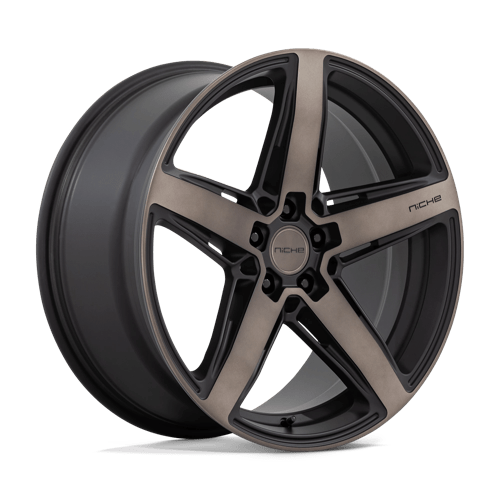Niche 1PC M271 TERAMO MATTE BLACK W/ DOUBLE DARK TINT FACE 5X114.3 20X9