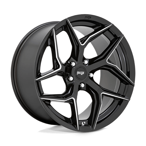 Niche 1PC M266 TORSION GLOSS BLACK MILLED 5X114.3 20X10.5