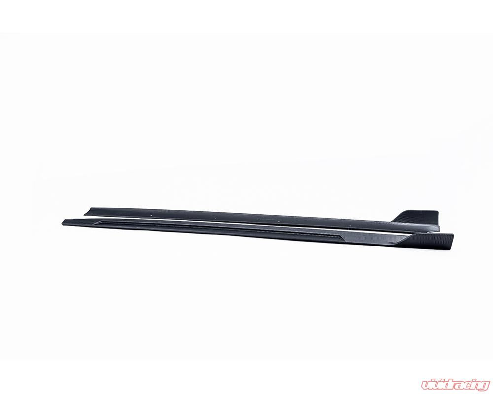 VR Aero 2018+ Tesla Model 3 Matte Carbon Fiber Side Skirts
