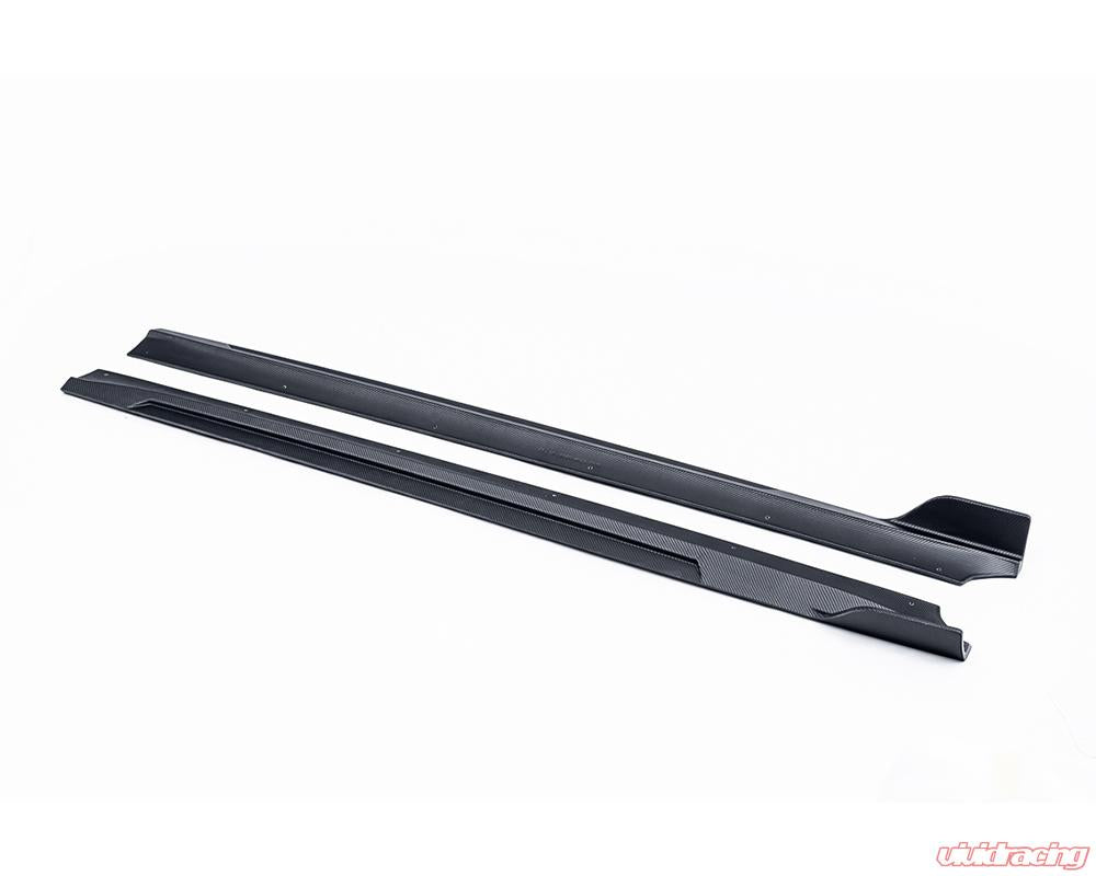 VR Aero 2018+ Tesla Model 3 Matte Carbon Fiber Side Skirts