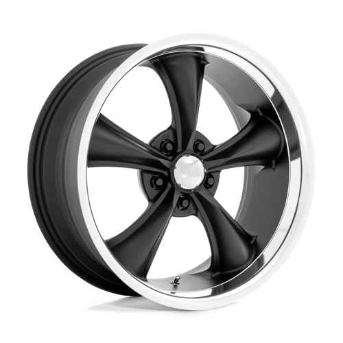 American Racing Vintage VN338 BOSS TT TEXTURED BLACK W/ DIAMOND CUT LIP 5X114.3 20X8.5