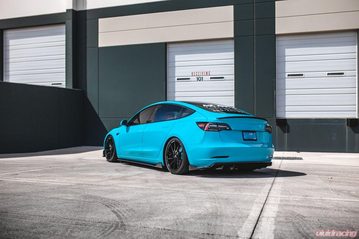 VR Aero SL Style Carbon Fiber Side Skirts Tesla Model 3 2018+