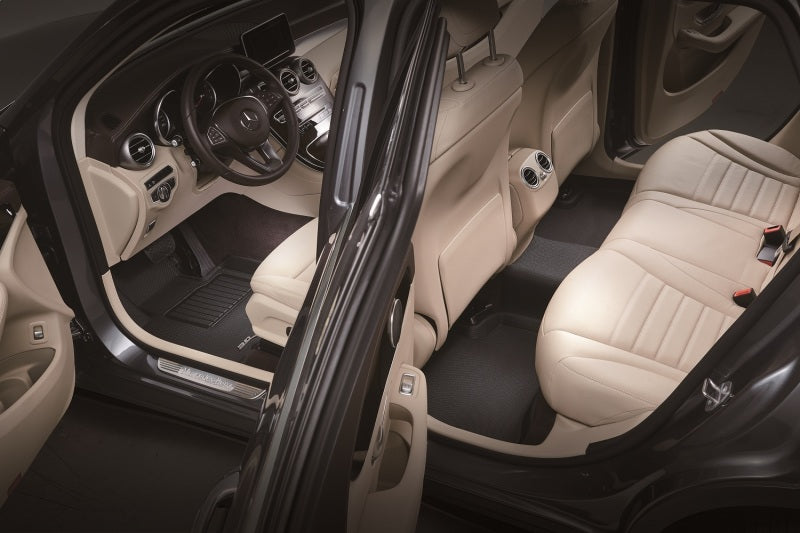 3D MAXpider 20-23 Tesla Model 3 Kagu 1st & 2nd Row Floormats - Black