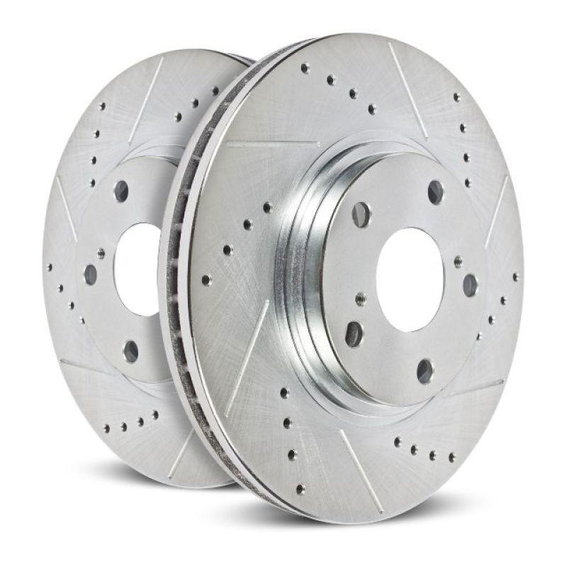 Power Stop 17-23 Chevrolet Bolt EV Rear Evolution Drilled & Slotted Rotors - Pair