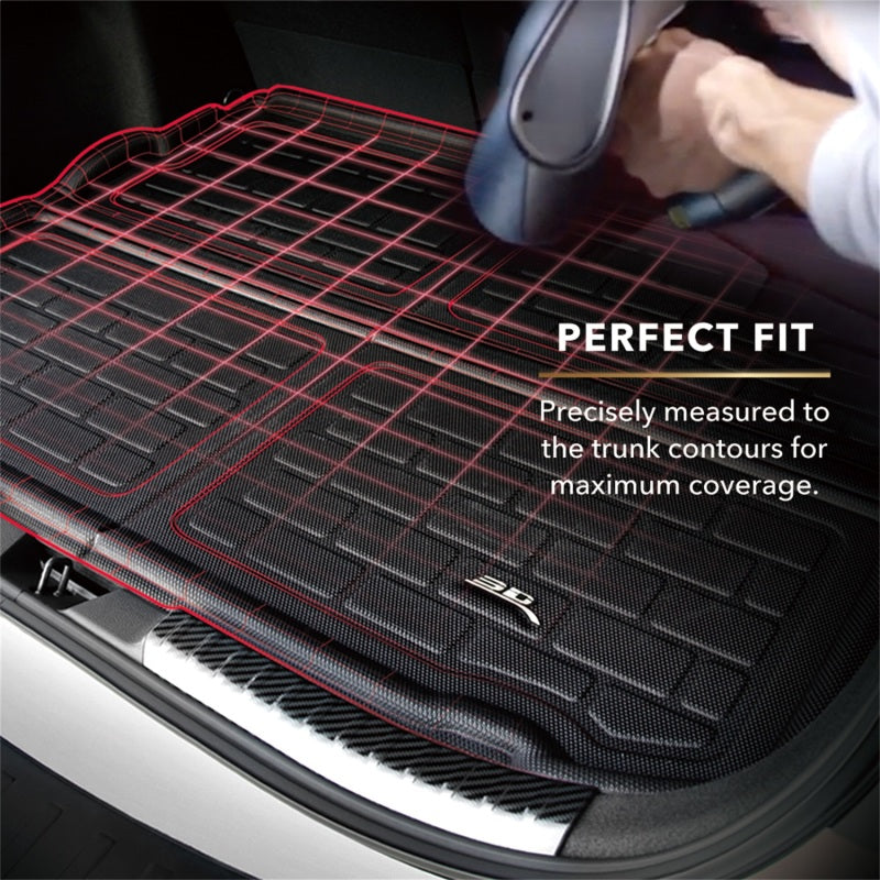 3D MAXpider 2020-2023 Tesla Model Y Kagu Cargo Liner - Upper Rear - Black