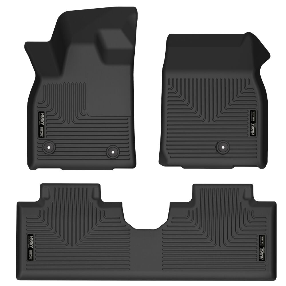 Husky Liners 2021+ Ford Mustang Mach-E Weatherbeater Front & 2nd Seat Floor Liners - Black