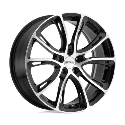 Petrol P5A GLOSS BLACK W/ MACHINED CUT FACE 5X114.3 18X8