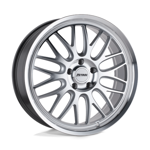 Petrol P4C SILVER W/ MACHINED FACE & LIP 5X114.3 20X8.5