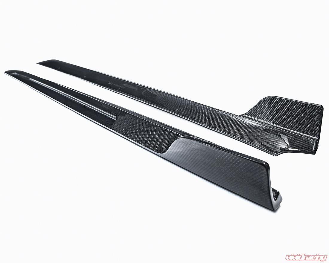 VR Aero 2018+ Tesla Model 3 Gloss Carbon Fiber Side Skirts