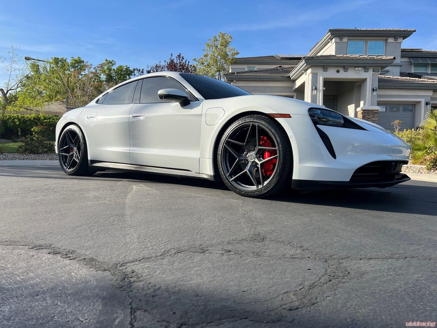 VR Forged D04 Wheel Package Porsche Taycan 21x9.5 & 21x11.5 Matte Black