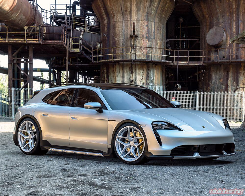 VR Forged D04 Wheel Package Porsche Taycan 21x9.5 & 21x11.5 Gunmetal