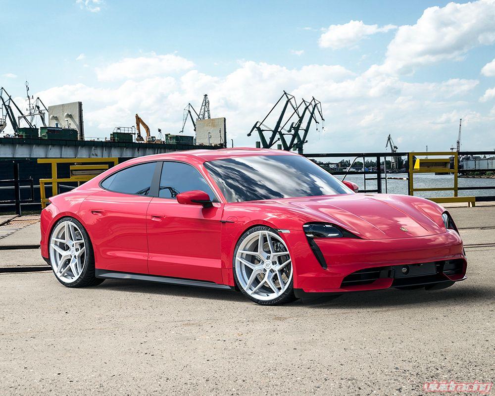 VR Forged D04 Wheel Package Porsche Taycan 21x9.5 & 21x11.5 Brushed