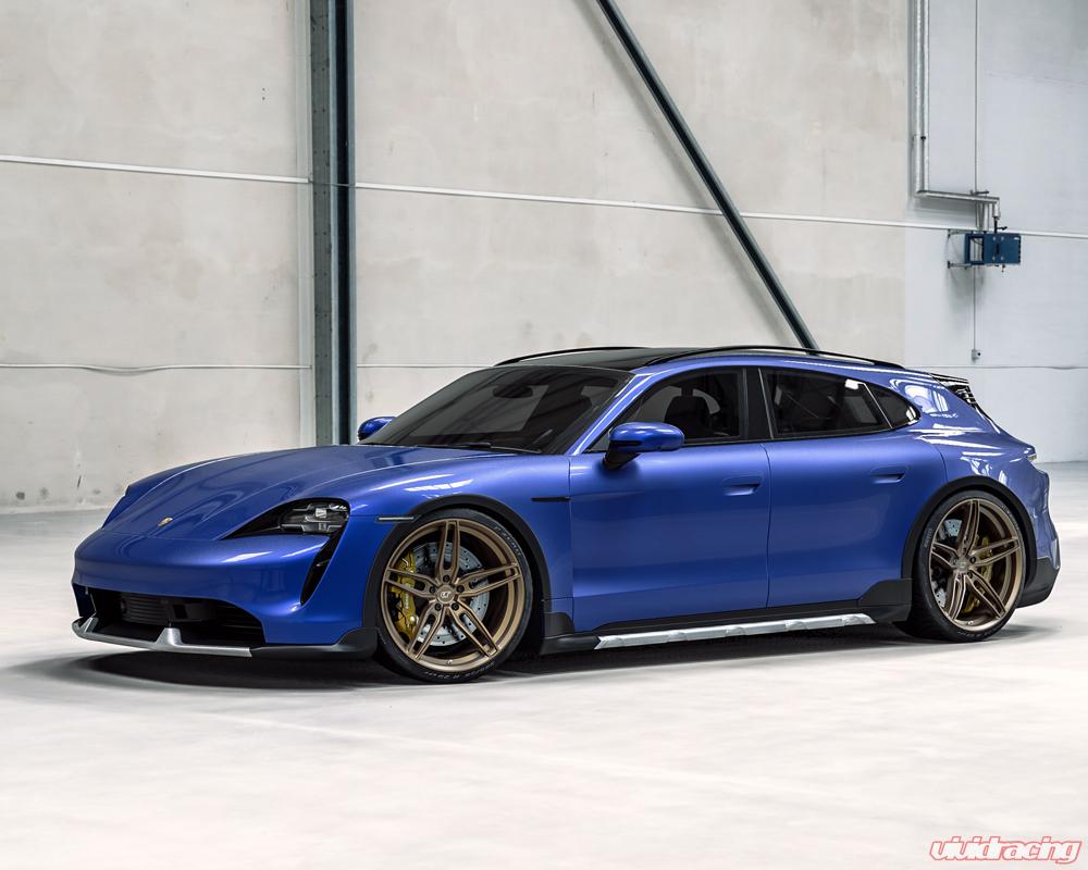 VR Forged D10 Wheel Package Porsche Taycan 22x10 & 22x11.5 Satin Bronze