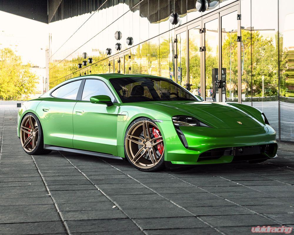 VR Forged D10 Wheel Package Porsche Taycan 22x10 & 22x11.5 Satin Bronze