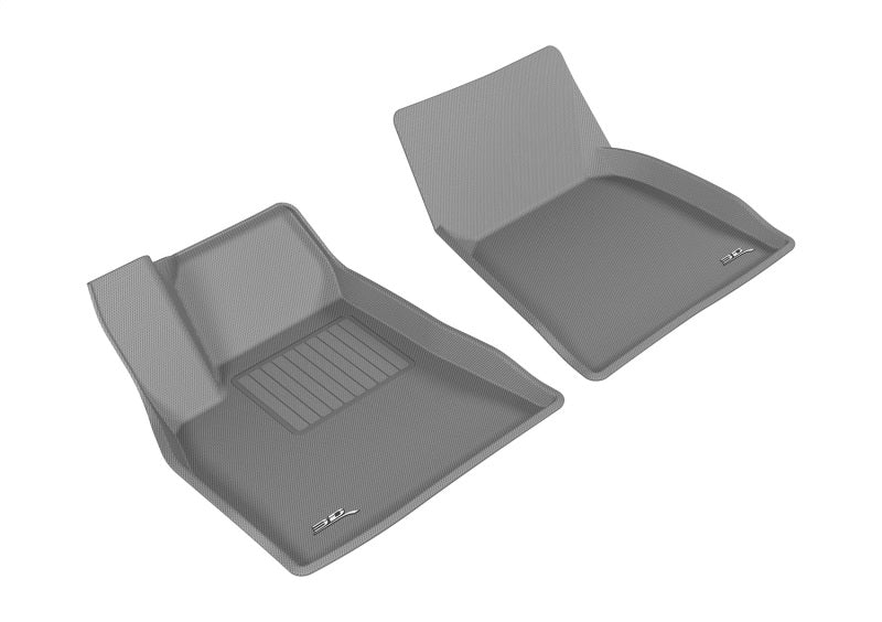 3D MAXpider 2012-2014 Tesla Model S Kagu 1st Row Floormat - Gray