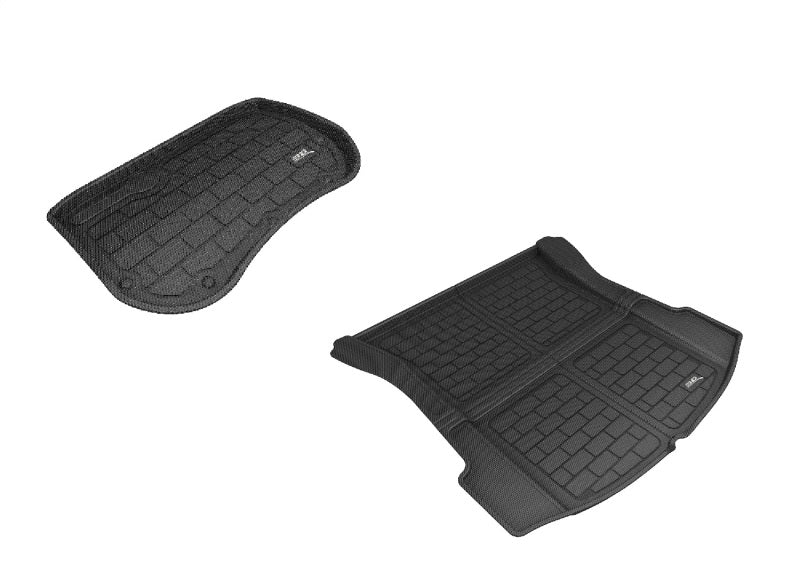 3D MAXpider 18-20 Tesla Model 3 Front & Rear Kagu Cargo Liner - Black