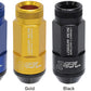 Project Kics Leggdura Racing Shell Type Lug Nut 53mm Open-End Look 16 Pcs + 4 Locks 12X1.5 Black