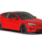 Rally Armor 21-23 Tesla Model S / S Plaid Black UR Mud Flap w/ Red Logo