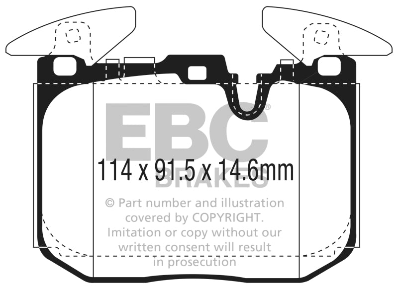 EBC 14+ BMW I8 1.5L Turbo/Electric Ultimax Front Brake Pads