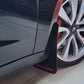 Rally Armor 17+ Tesla Model 3 UR Black Mud Flap w/ White Logo