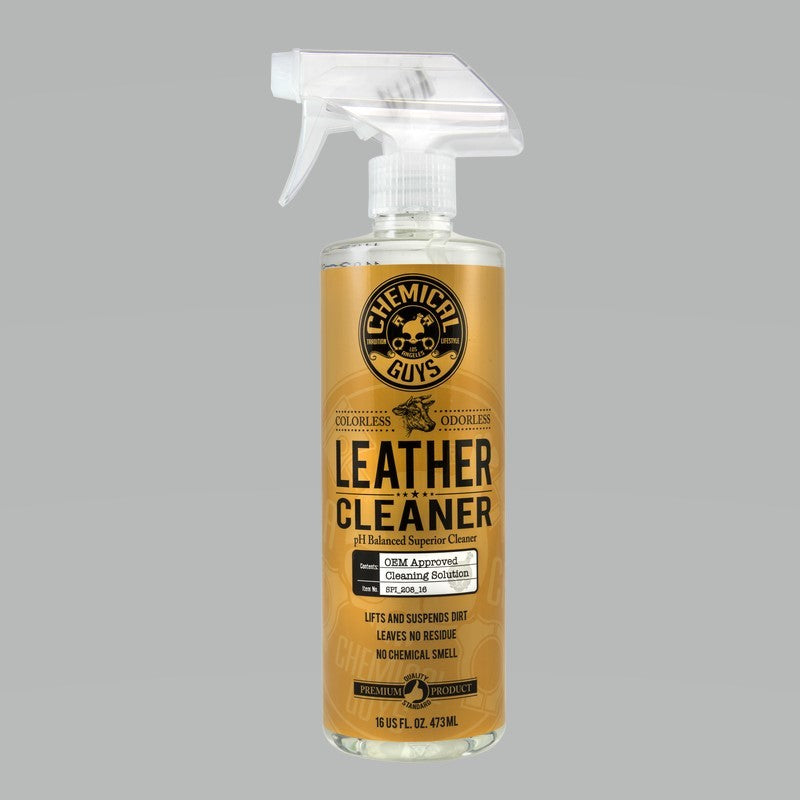 Chemical Guys Leather Cleaner Colorless & Odorless Super Cleaner - 16oz - Case of 6