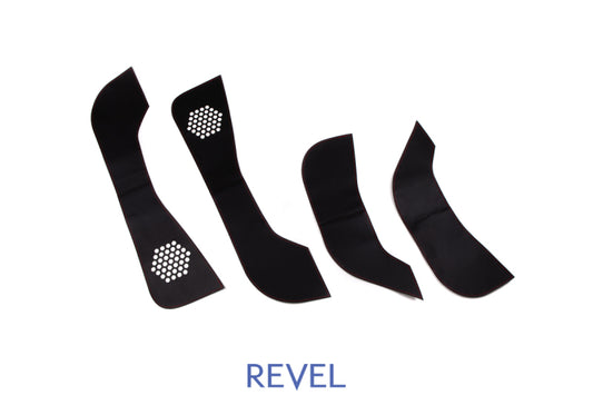 Revel GT Design Kick Panel Cover (Red Stitch) 16-19 Tesla Model 3 - 4 Pieces