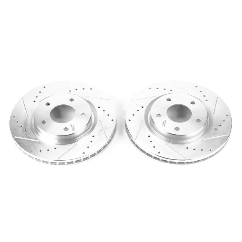 Power Stop 14-17 Nissan Leaf Front Evolution Drilled & Slotted Rotors - Pair