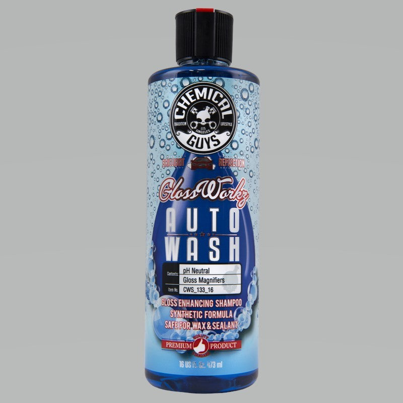 Chemical Guys Glossworkz Gloss Booster & Paintwork Cleanser Shampoo - 16oz - Case of 6