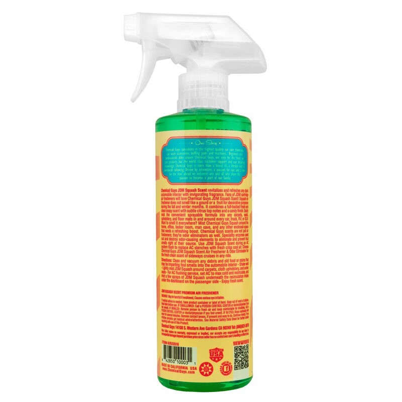 Chemical Guys JDM Squash Air Freshener & Odor Eliminator - 4oz - Case of 12