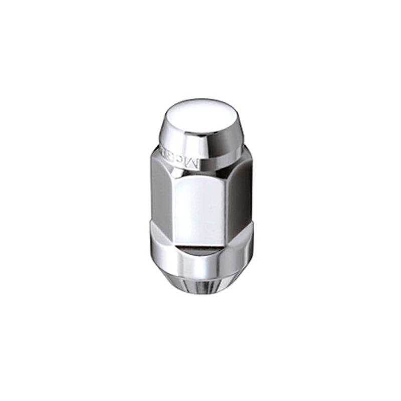 McGard Hex Lug Nut (Cone Seat Bulge Style) M14X1.5 / 13/16 Hex / 1.945in. Length (4-Pack) - Chrome