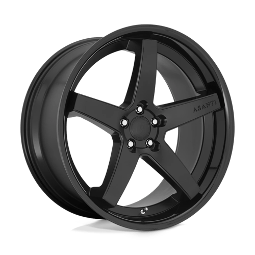 Asanti Black ABL31 REGAL SATIN BLACK W/ GLOSS BLACK LIP 5X114.3 20X10.5