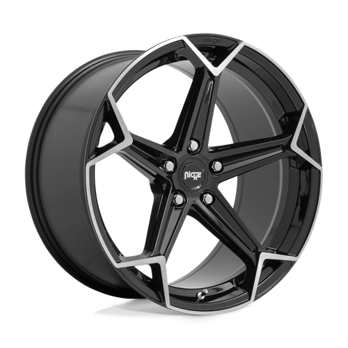 Niche 1PC N259 ARROW GLOSS BLACK BRUSHED 5X114.3 20X9