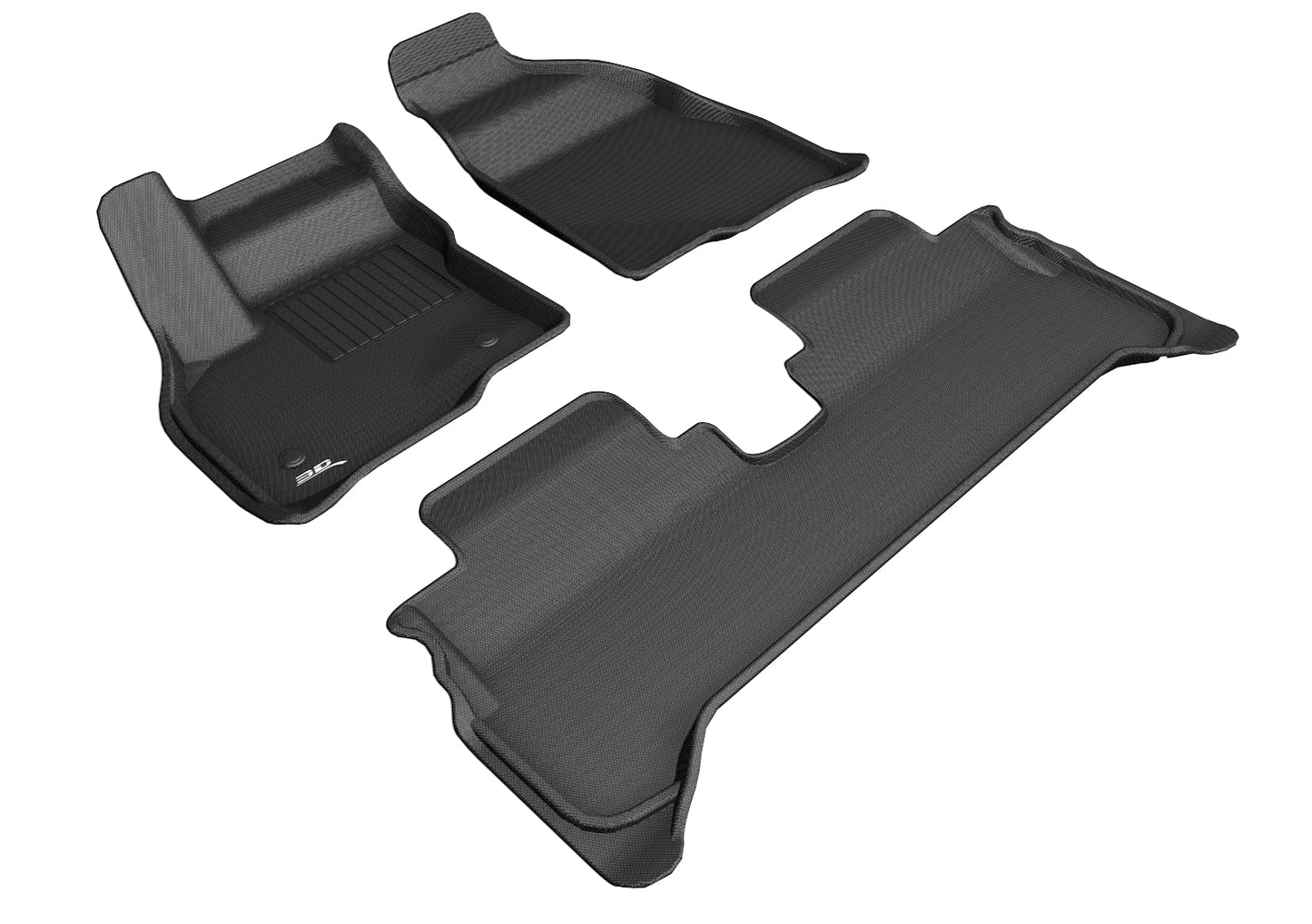 3D MAXpider 2017-2023 Chevrolet Bolt Ev Kagu 1st & 2nd Row Floormats - Black