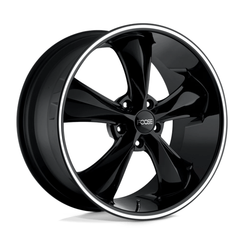 Foose 1PC F104 LEGEND GLOSS BLACK MILLED 5X114.3 20X10