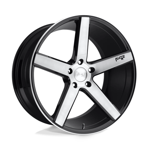 Niche 1PC M124 MILAN GLOSS BLACK BRUSHED 5X114.3 19X8.5