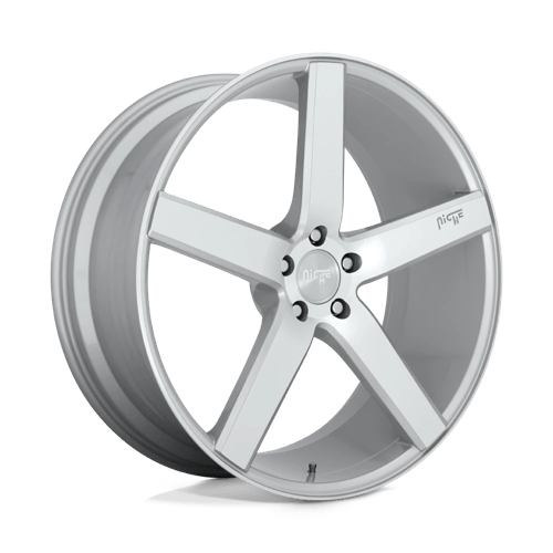 Niche 1PC M135 MILAN GLOSS SILVER MACHINED 5X114.3 20X8.5