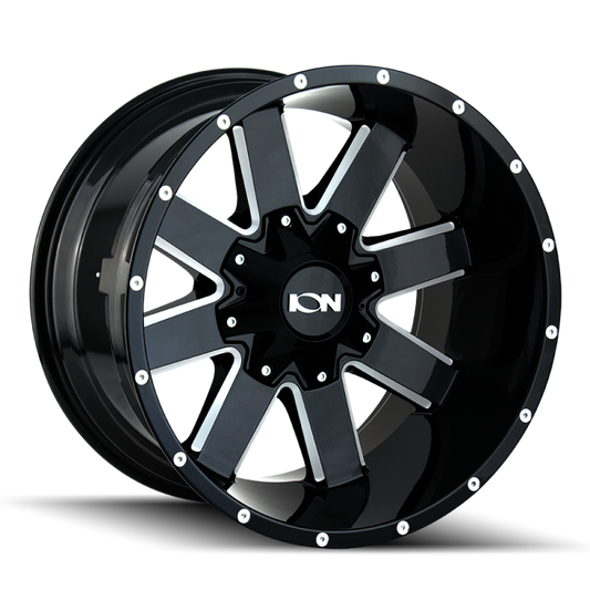 ION Type 141 20x9 / 6x135 BP / 18mm Offset / 106mm Hub Gloss Black Milled Wheel