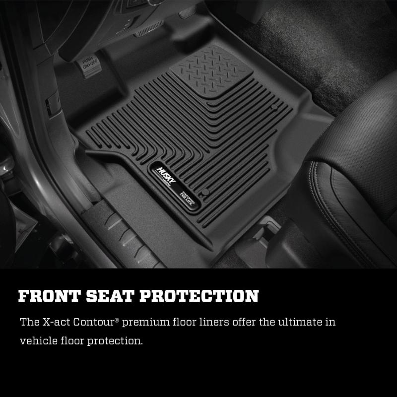 Husky Liners Ford F-150 Lightning Black 2nd Seat Floor Liners