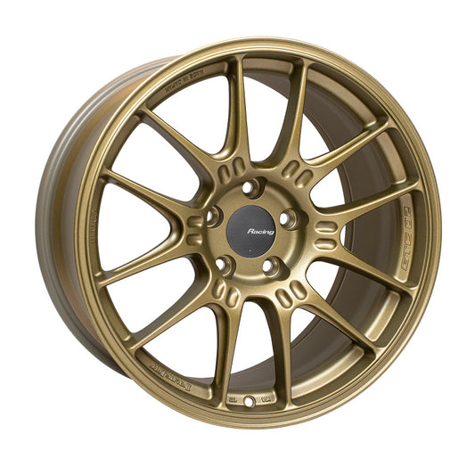 Enkei GTC02 18x9 5x112 25mm Offset 66.5mm Bore Titanium Gold Wheel